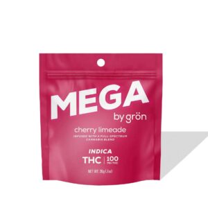 gron mega cherry limeade 100mg gummies