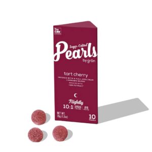 gron pearls tart cherry gummies